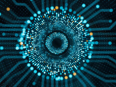 An abstract rendering of an AI network