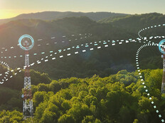 Three telecommunication towers